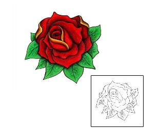 Rose Tattoo Plant Life tattoo | BZF-00008
