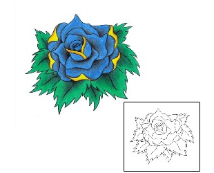 Rose Tattoo Plant Life tattoo | BZF-00027