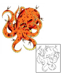 Octopus Tattoo Marine Life tattoo | C2F-00010