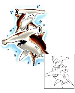 Shark Tattoo Marine Life tattoo | C2F-00073