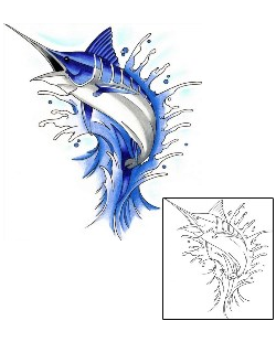 Fish Tattoo Marine Life tattoo | C2F-00081