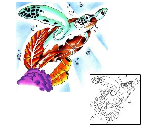 Reptiles & Amphibians Tattoo Marine Life tattoo | C2F-00086