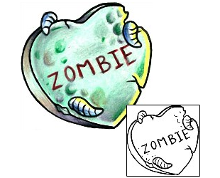 Zombie Tattoo For Women tattoo | CAF-00012