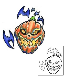 Pumpkin Tattoo Horror tattoo | CBF-00082