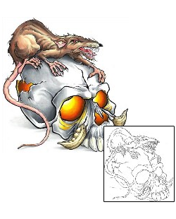 Rat Tattoo Horror tattoo | CCF-00047