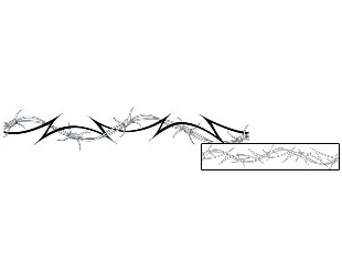 Barbed Wire Tattoo Specific Body Parts tattoo | CCF-00066
