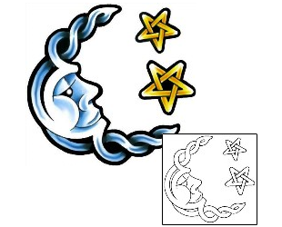 Celtic Tattoo Astronomy tattoo | CCF-00159