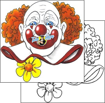 Clown Tattoo clown-tattoos-cherry-creek-flash-ccf-00185