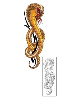 Snake Tattoo Reptiles & Amphibians tattoo | CCF-00187