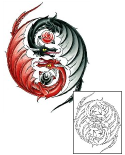 Yin Yang Tattoo Mythology tattoo | CCF-00236