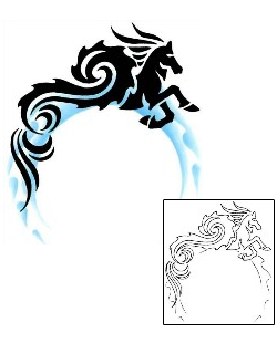 Horse Tattoo Specific Body Parts tattoo | CCF-00262