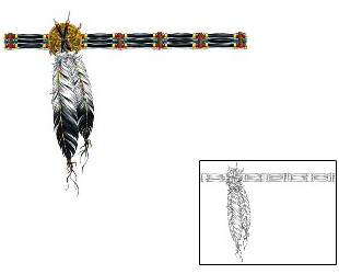 Feather Tattoo Specific Body Parts tattoo | CCF-00324