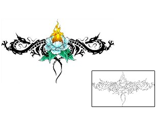 Dragon Tattoo Plant Life tattoo | CCF-00383