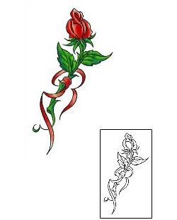 Ribbon Tattoo Plant Life tattoo | CCF-00411