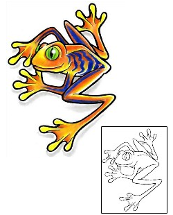 Frog Tattoo Reptiles & Amphibians tattoo | CCF-00473
