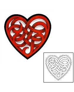 Love Tattoo Celtic Heart Tattoo