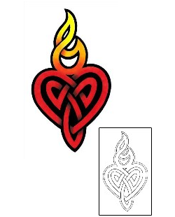 Heart Tattoo Religious & Spiritual tattoo | CCF-00520