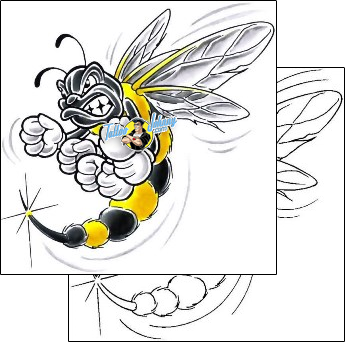 Bee Tattoo insects-bee-tattoos-cherry-creek-flash-ccf-00566