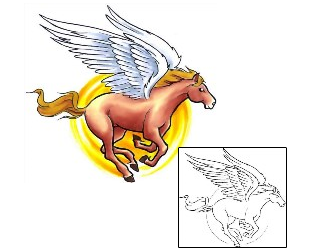 Horse Tattoo Mythology tattoo | CCF-00582