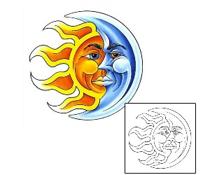 Moon Tattoo Astronomy tattoo | CCF-00652