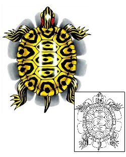 Turtle Tattoo Reptiles & Amphibians tattoo | CCF-00734