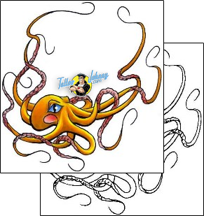 Octopus Tattoo marine-life-octopus-tattoos-cherry-creek-flash-ccf-00783