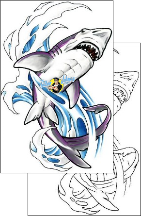 Sea Creature Tattoo shark-tattoos-cherry-creek-flash-ccf-00785