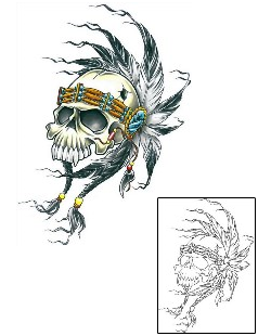 Skull Tattoo Ethnic tattoo | CCF-00804
