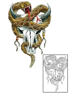 Reptiles & Amphibians Tattoo Horror tattoo | CCF-00823