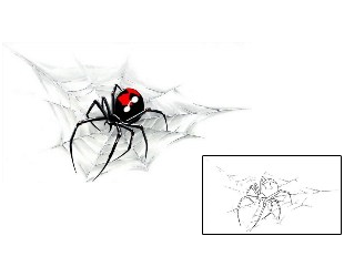 Spider Web Tattoo Insects tattoo | CCF-00834