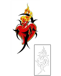Sacred Heart Tattoo Religious & Spiritual tattoo | CCF-00907