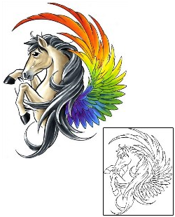 Rainbow Tattoo Animal tattoo | CCF-00937