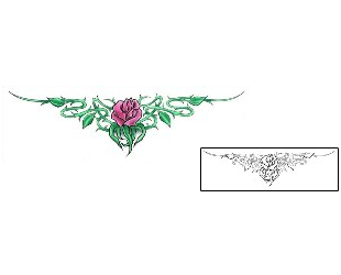 Lower Back Tattoo Plant Life tattoo | CCF-01129