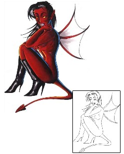 Devil - Demon Tattoo Mythology tattoo | CEF-00072
