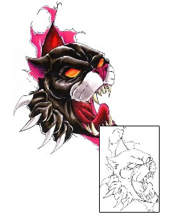 Panther Tattoo Animal tattoo | CEF-00124