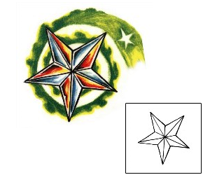 Star Tattoo Religious & Spiritual tattoo | CHF-00019
