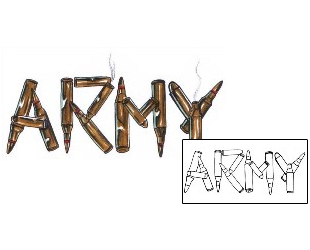 Army Tattoo Patronage tattoo | CHF-00026