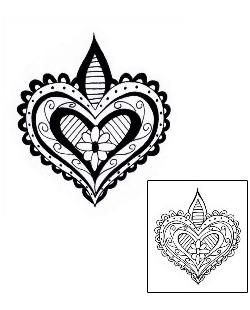 Sacred Heart Tattoo Religious & Spiritual tattoo | CHF-00058