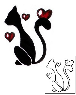 Cat Tattoo Animal tattoo | CHF-00080