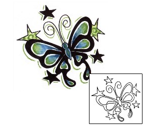 Butterfly Tattoo Insects tattoo | CHF-00088