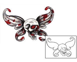 Skull Tattoo Insects tattoo | CHF-00128