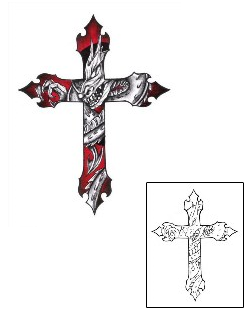 Cross Tattoo Religious & Spiritual tattoo | CHF-00168