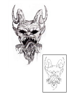 Devil - Demon Tattoo Horror tattoo | CHF-00169