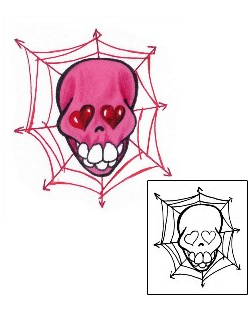 Spider Web Tattoo Horror tattoo | CHF-00179