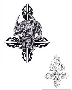 Devil - Demon Tattoo Religious & Spiritual tattoo | CHF-00199