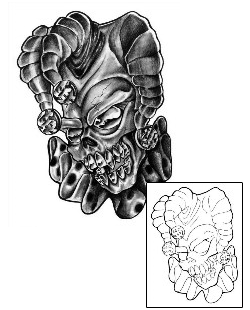 Scary Tattoo Horror tattoo | CHF-00231