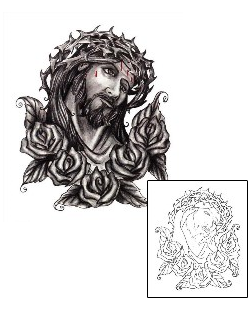 Jesus Tattoo Religious & Spiritual tattoo | CHF-00243