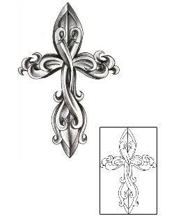 Cross Tattoo Religious & Spiritual tattoo | CHF-00330