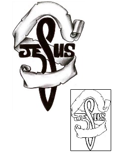 Jesus Tattoo Religious & Spiritual tattoo | CHF-00337