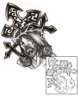 Jesus Tattoo Religious & Spiritual tattoo | CHF-00338
